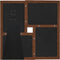 vidaXL - Fotolijst - voor - 4x(10x15 - cm) - foto - MDF - donkerbruin