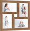 vidaXL - Fotolijst - voor - 4x(10x15 - cm) - foto - MDF - lichtbruin
