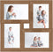 vidaXL - Fotolijst - voor - 4x(10x15 - cm) - foto - MDF - lichtbruin