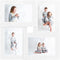vidaXL - Fotolijst - voor - 4x(10x15 - cm) - foto - MDF - wit