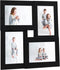 vidaXL - Fotolijst - voor - 4x(10x15 - cm) - foto - MDF - zwart