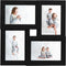 vidaXL - Fotolijst - voor - 4x(10x15 - cm) - foto - MDF - zwart