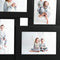 vidaXL - Fotolijst - voor - 4x(10x15 - cm) - foto - MDF - zwart