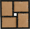 vidaXL - Fotolijst - voor - 4x(10x15 - cm) - foto - MDF - zwart