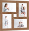 vidaXL - Fotolijst - voor - 4x(13x18 - cm) - foto - MDF - lichtbruin