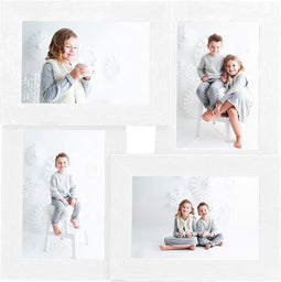 vidaXL - Fotolijst - voor - 4x(13x18 - cm) - foto - MDF - wit