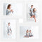 vidaXL - Fotolijst - voor - 4x(13x18 - cm) - foto - MDF - wit