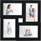 vidaXL - Fotolijst - voor - 4x(13x18 - cm) - foto - MDF - zwart