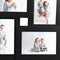 vidaXL - Fotolijst - voor - 4x(13x18 - cm) - foto - MDF - zwart