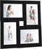 vidaXL - Fotolijst - voor - 4x(13x18 - cm) - foto - MDF - zwart