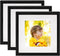 vidaXL - Fotolijsten - 3 - st - voor - 13x13 - cm - foto - 3D - 23x23 - cm - zwart