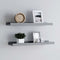 vidaXL - Fotoplanken - 2 - st - 40x9x3 - cm - MDF - grijs