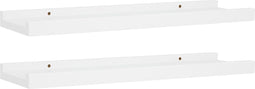 vidaXL - Fotoplanken - 2 - st - 40x9x3 - cm - MDF - wit