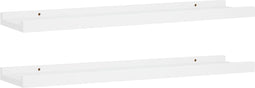 vidaXL - Fotoplanken - 2 - st - 60x9x3 - cm - MDF - wit