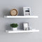 vidaXL - Fotoplanken - 2 - st - 60x9x3 - cm - MDF - wit