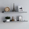 vidaXL - Fotoplanken - 2 - st - 80x9x3 - cm - MDF - grijs