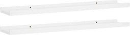 vidaXL - Fotoplanken - 2 - st - 80x9x3 - cm - MDF - wit