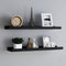 vidaXL - Fotoplanken - 2 - st - 80x9x3 - cm - MDF - zwart