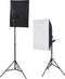 vidaXL - Fotostudio - set - met - 5 - gekleurde - achtergronden - & - 2 - softboxen