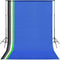 vidaXL - Fotostudio - set - met - 5 - gekleurde - achtergronden - & - 2 - paraplu's