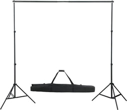vidaXL - Fotostudioset - met - lampen, - achtergrond - en - reflector