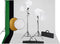 vidaXL - Fotostudioset - met - lampen, - paraplu's, - achtergrond - en - reflector