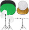 vidaXL - Fotostudioset - met - lichtset, - achtergrondscherm - en - reflector