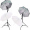 vidaXL - Fotostudioset - met - softboxlampen - paraplu's - achtergrond - reflector