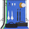 vidaXL - Fotostudioset - met - verlichtingsset, - achtergrond - en - reflector