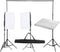 vidaXL - Fotostudioset - met - verlichtingsset - en - achtergrond