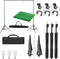 vidaXL - Fotostudioset - met - verlichtingsset - en - achtergrond