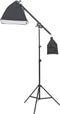 vidaXL - Fotostudioverlichtingsset - met - achtergronden - en - reflector