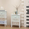 vidaXL - Franse - opslagkast - met - 3 - lades - hout