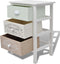 vidaXL - Franse - opslagkast - met - 3 - lades - hout