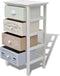 vidaXL - Franse - opslagkast - met - 4 - lades - hout