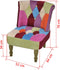 vidaXL Franse stoelen 2 st met patchwork ontwerp stof