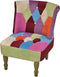 vidaXL Franse stoelen 2 st met patchwork ontwerp stof