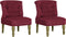 vidaXL Franse stoelen 2 st stof wijnrood