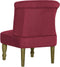 vidaXL Franse stoelen 2 st stof wijnrood