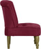 vidaXL Franse stoelen 2 st stof wijnrood