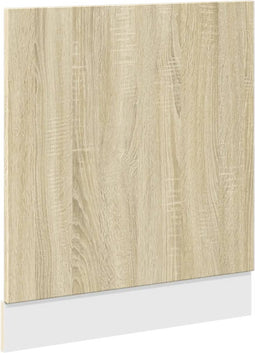 vidaXL - Frontpaneel - vaatwasser - 60x3x67 - cm - bewerkt - hout - sonoma - eiken