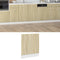 vidaXL - Frontpaneel - vaatwasser - 60x3x67 - cm - bewerkt - hout - sonoma - eiken