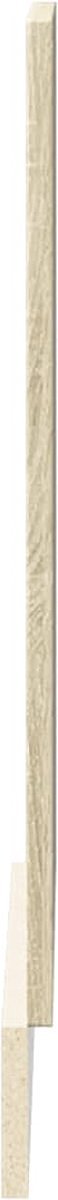 vidaXL - Frontpaneel - vaatwasser - 60x3x67 - cm - bewerkt - hout - sonoma - eiken