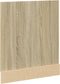 vidaXL - Frontpaneel - vaatwasser - 60x3x67 - cm - bewerkt - hout - sonoma - eiken