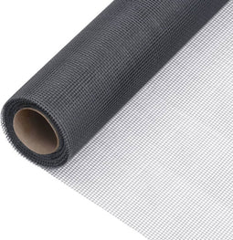 vidaXL - Gaas - 80x1000 - cm - glasvezel - grijs