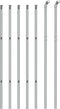 vidaXL - Gaashek - 1,1x10 - m - zilverkleurig
