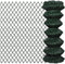 vidaXL - Gaashek - 1x25 - m - staal - groen