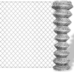 vidaXL - Gaashek - 25x1 - m - gegalvaniseerd - staal - zilverkleurig