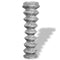 vidaXL - Gaashek - 25x1 - m - gegalvaniseerd - staal - zilverkleurig