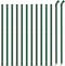 vidaXL - Gaashek - met - flens - 0,8x25 - m - groen